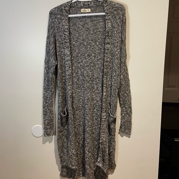 Hollister Long Cardigan (Size S, Grey) - Picture 1 of 3